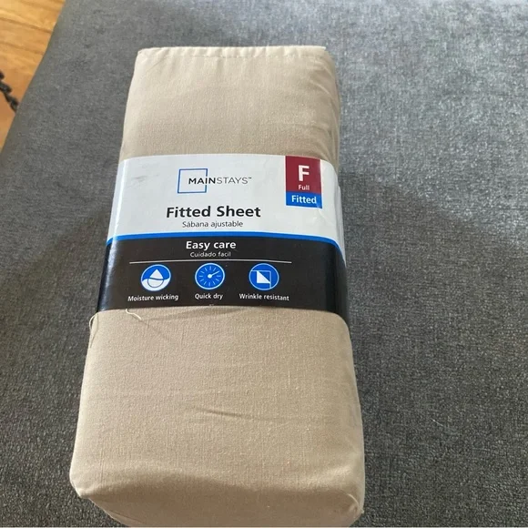 Mainstays Tan Fitted Sheet - Picture 1 of 8